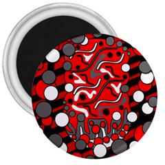 Red Mess 3  Magnets