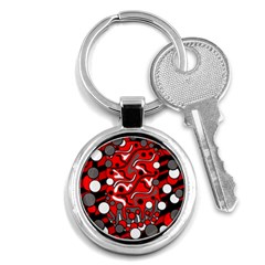 Red Mess Key Chains (round) 