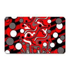 Red Mess Magnet (rectangular)