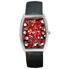 Red Mess Barrel Style Metal Watch