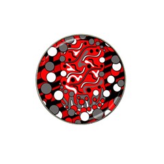 Red Mess Hat Clip Ball Marker (4 Pack)