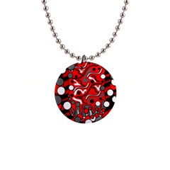 Red Mess Button Necklaces