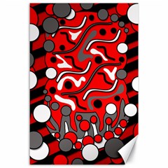 Red Mess Canvas 24  X 36 