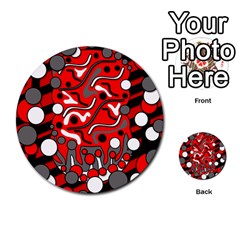 Red Mess Multi-purpose Cards (round) 