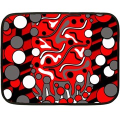 Red Mess Double Sided Fleece Blanket (mini) 