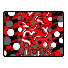 Red Mess Fleece Blanket (small)