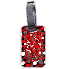 Red Mess Luggage Tags (two Sides) by Valentinaart