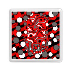 Red Mess Memory Card Reader (square)  by Valentinaart