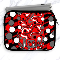 Red Mess Apple Ipad 2/3/4 Zipper Cases by Valentinaart