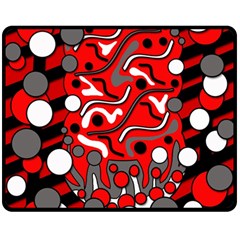 Red Mess Double Sided Fleece Blanket (medium) 