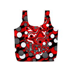 Red Mess Full Print Recycle Bags (s) 