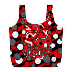 Red Mess Full Print Recycle Bags (l) 