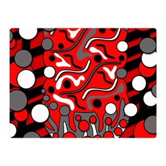 Red Mess Double Sided Flano Blanket (mini)  by Valentinaart