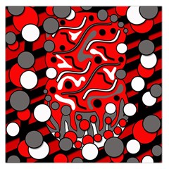 Red Mess Large Satin Scarf (square)