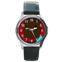 Happy boy Round Metal Watch