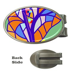 Decorative Tree 4 Money Clips (oval) 