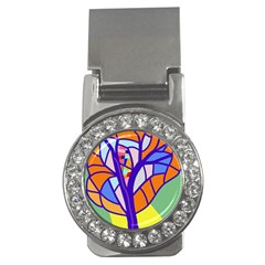 Decorative Tree 4 Money Clips (cz) 