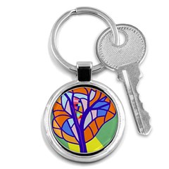 Decorative Tree 4 Key Chains (round) 