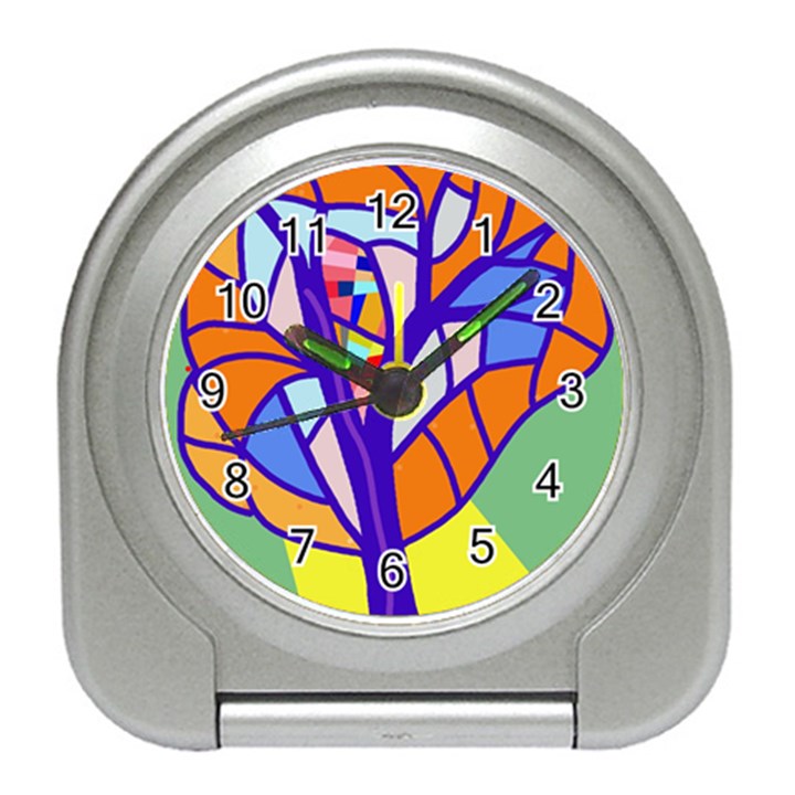 Decorative tree 4 Travel Alarm Clocks