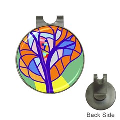 Decorative Tree 4 Hat Clips With Golf Markers