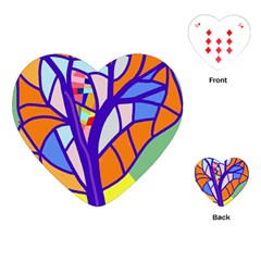 Decorative Tree 4 Playing Cards (heart) 