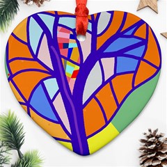 Decorative Tree 4 Heart Ornament (2 Sides)