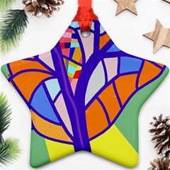 Decorative Tree 4 Star Ornament (two Sides) 