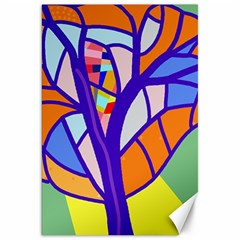 Decorative Tree 4 Canvas 20  X 30   by Valentinaart