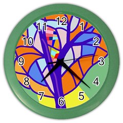 Decorative Tree 4 Color Wall Clocks