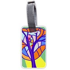 Decorative Tree 4 Luggage Tags (one Side) 