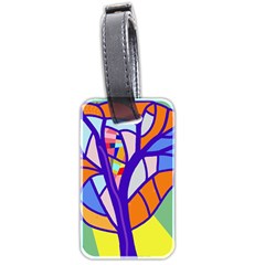 Decorative Tree 4 Luggage Tags (two Sides)