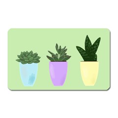 Succulents Magnet (rectangular)