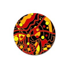 Orange Floating Magnet 3  (round)