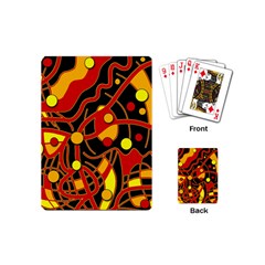 Orange Floating Playing Cards (mini) 