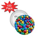 Funny Colorful Red Yellow Green Blue Kids Play Balls 1.75  Buttons (100 pack)  Front