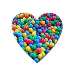 Funny Colorful Red Yellow Green Blue Kids Play Balls Heart Magnet