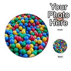 Funny Colorful Red Yellow Green Blue Kids Play Balls Multi-purpose Cards (round)  by yoursparklingshop