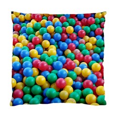 Funny Colorful Red Yellow Green Blue Kids Play Balls Standard Cushion Case (one Side) by yoursparklingshop