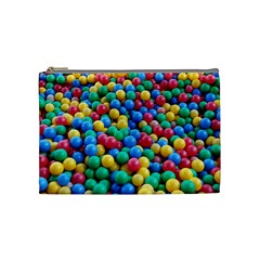 Funny Colorful Red Yellow Green Blue Kids Play Balls Cosmetic Bag (medium)  by yoursparklingshop