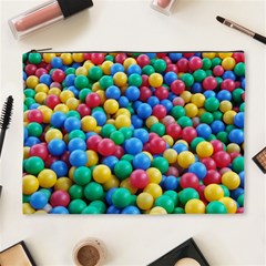 Funny Colorful Red Yellow Green Blue Kids Play Balls Cosmetic Bag (xl)