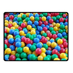 Funny Colorful Red Yellow Green Blue Kids Play Balls Fleece Blanket (small) by yoursparklingshop