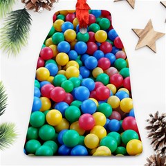 Funny Colorful Red Yellow Green Blue Kids Play Balls Bell Ornament (2 Sides)