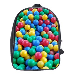 Funny Colorful Red Yellow Green Blue Kids Play Balls School Bags (xl) 