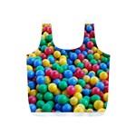 Funny Colorful Red Yellow Green Blue Kids Play Balls Full Print Recycle Bags (S)  Front