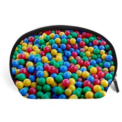 Funny Colorful Red Yellow Green Blue Kids Play Balls Accessory Pouches (large) 