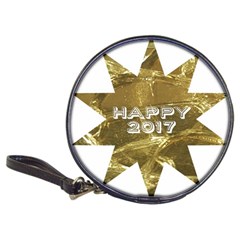 Happy New Year 2017 Gold White Star Classic 20-cd Wallets by yoursparklingshop