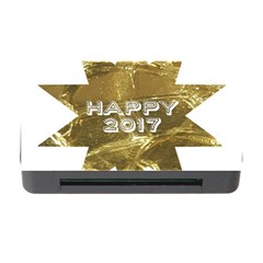 Happy New Year 2017 Gold White Star Memory Card Reader With Cf by yoursparklingshop