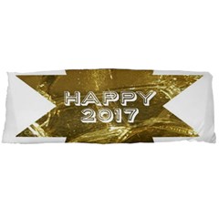 Happy New Year 2017 Gold White Star Body Pillow Case Dakimakura (two Sides) by yoursparklingshop