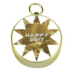 Happy New Year 2017 Gold White Star Gold Compasses by yoursparklingshop