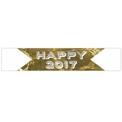 Happy New Year 2017 Gold White Star Flano Scarf (large)